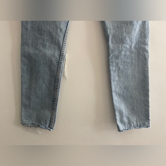 Rag & Bone Size 24 Marilyn Distressed Straight-Leg Jeans, Union Pool - Picture 14 of 16